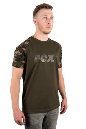 Fox Camo/Khaki Chest Print T-Shirt