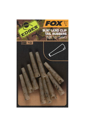 Fox Edges Camo Slik Lead Clip Tail Rubber (Size 10)