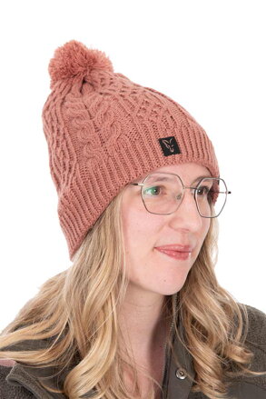 Fox Ladies Knitted Bobble Hat