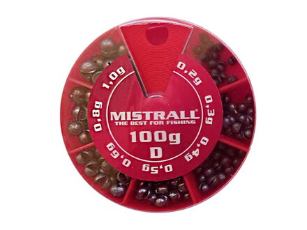AM6004094 Mistrall olovo bročky 0,2 - 1gr 100gr HEM