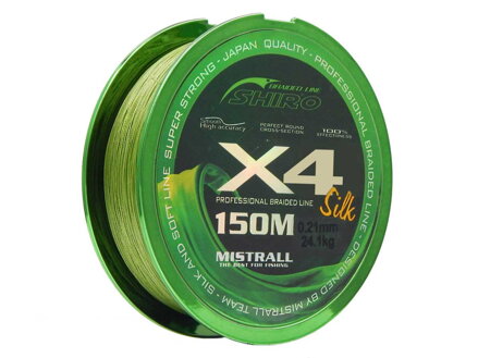 Mistrall Shiro 150m 0,04mm f.zelená