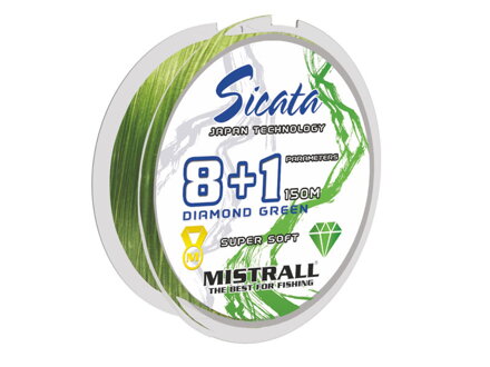 Mistrall Sicata 8+1 0,18mm 150m f.zelená