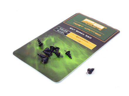 20401 PB Products Bait screw 360 f.black 10ks/bal