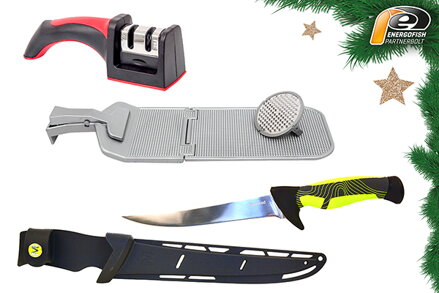 VIANOČNÁ PRÉMIOVÁ SADA NA FILETOVANIE S NOŽOM MUSTAD