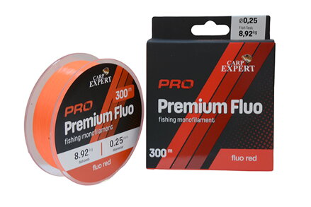CARP EXPERT PRO PREMIUM FLUO ČERVENÁ MONOFILNÁ ŠNÚRA