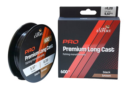CARP EXPERT PRO PREMIUM LONG CAST SIVÁ MONOFILNÁ ŠNÚRA