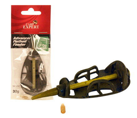 CARP EXPERT ADVANCER METHOD FEEDER KOŠÍK GO GREEN ZLIATINA ZINKU