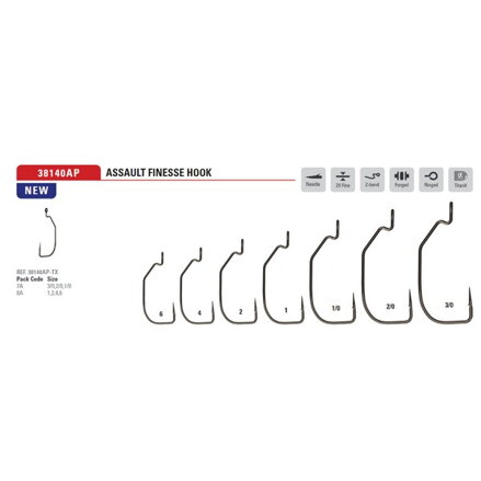 MUSTAD ASSAULT FINESSE TITANX OFFSET HÁČIK