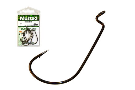 MUSTAD MEGA BITE WORM OFFSET HÁČIK