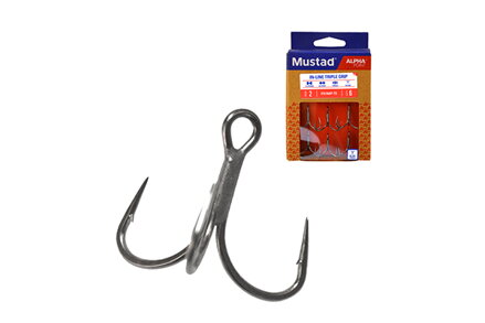 MUSTAD IN-LINE TRIPLE GRIP SHORT HÁČIK