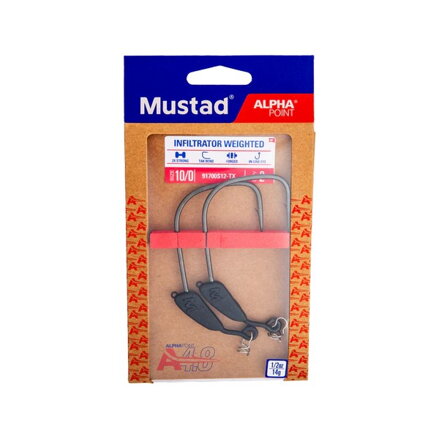 MUSTAD INFILTRATOR WEIGHTED ZAŤAŽENÝ OFFSET HÁČIK
