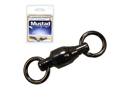 MUSTAD GUĽÔČKOVÝ OBRATLÍK SO ZVÁRANÝM KRÚŽKOM BLACK NICKEL