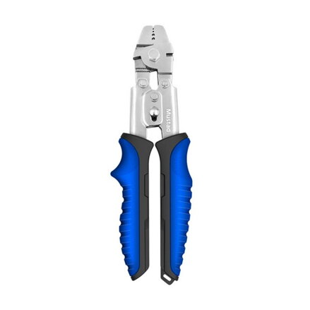 MUSTAD 0inch CRIMPING TOOL, 420 STAINLESS STEEL, FINE POLISH BLUE