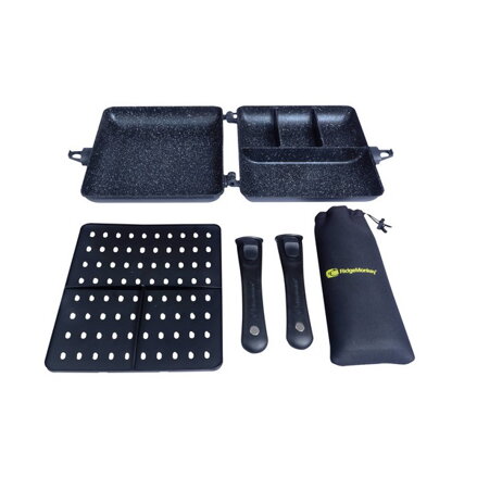 RIDGEMONKEY PANVICA A NAPAROVACIA TÁCKA SADA CONNECT COMBI & STEAMER XXL GRANITE EDITION