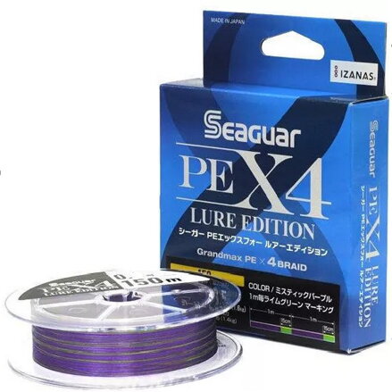 SEAGUAR PE X4 LURE EDITION UL PLETENÝ VLASEC 150M