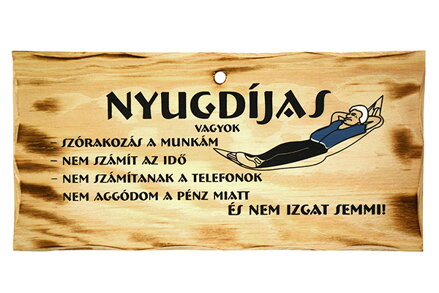 DREVENÁ TABUĽKA S NÁPISOM