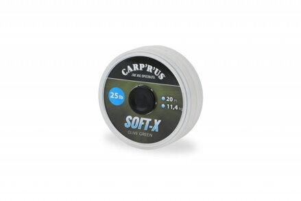 Carp´R´Us Náväzcová šnúrka Soft-X olive green 20m