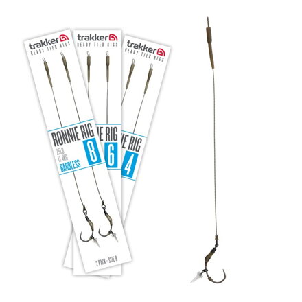 Trakker Hotové návazce Ronnie Rig (Barbless) 2ks