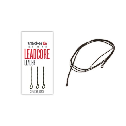 Trakker Hotové leadery Leadcore Leader (75cm) 3ks