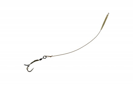 Carp´R´Us Hotový návazec - Ready Ronnie rig Strip-X Mat Brown 25lb - Predator 8