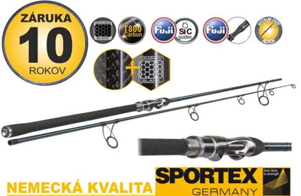 Kaprárske prúty SPORTEX Graphenon Carp Boat 2-diel