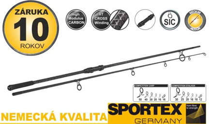 Kaprárske prúty SPORTEX Competition Carp CS-4, 2-diel