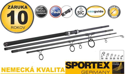 Kaprárske prúty SPORTEX Touron Carp 4-diel