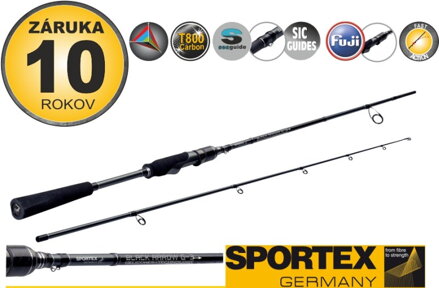 Prívlačové prúty SPORTEX Black Arrow G-3 spin 2-diel