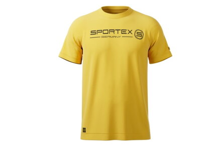Rybárske tričko T-Shirt žlté s logom