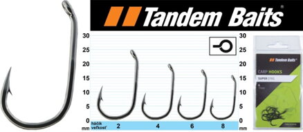 Kaprové rybárske háčiky Super D - Tandem Baits 10ks