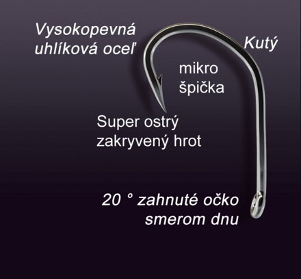 Rybarske háčiky kaprove Super Strong 2XS TB