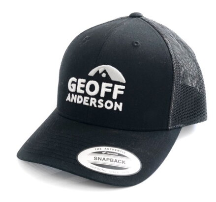 Šiltovka Geoff Anderson SnapBack sieťová s logom čierna Šiltovka Geoff Anderson SnapBack sieťová s logom čierna