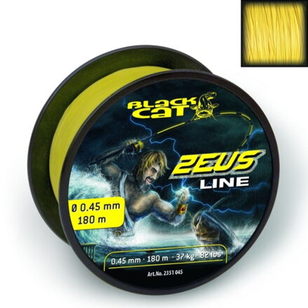 Sumcová šnúra Black Cat  Zeus Line 0,45mm / 37kg / 180m