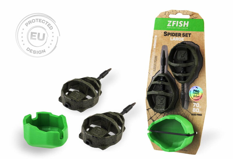 ZFISH Sada Method Feeder Spider Large Set 70,80g + Formička
