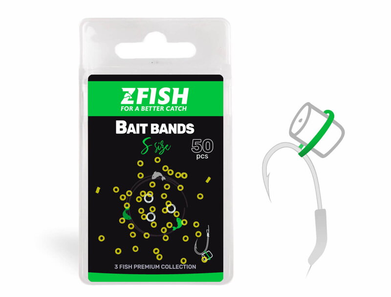 ZFISH Nástrahový Kroužek Micro Bait Bands 50ks