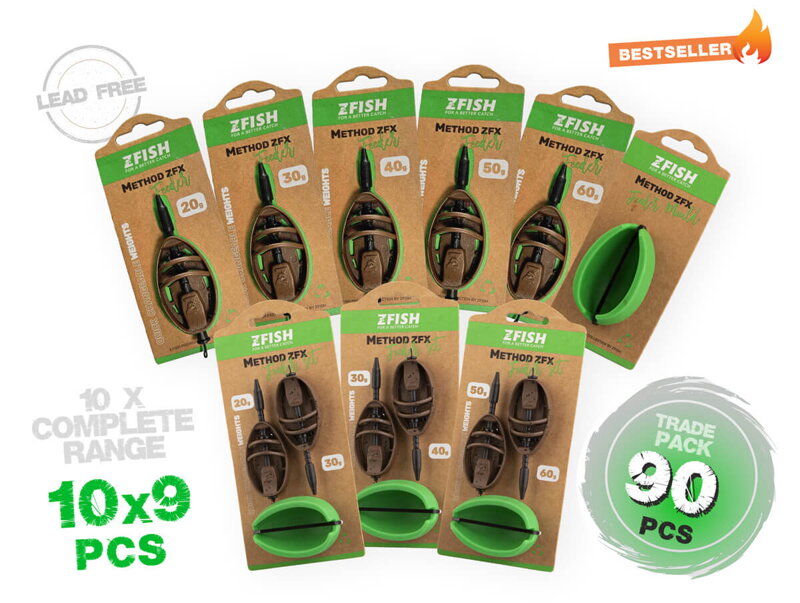 ZFISH Trade Pack Method Feeder ZFX 90ks