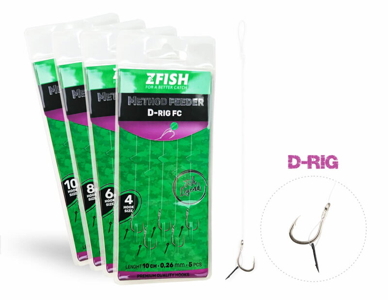 ZFISH Návazec Method Feeder D-RIG 5 ks