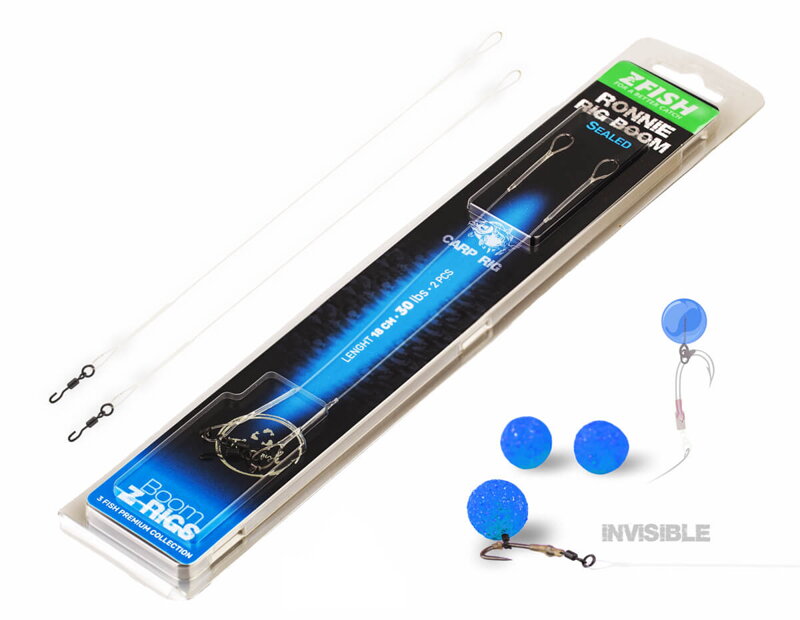 ZFISH Zatavený Návazec  Ronnie Rig Boom 18cm/30lbs