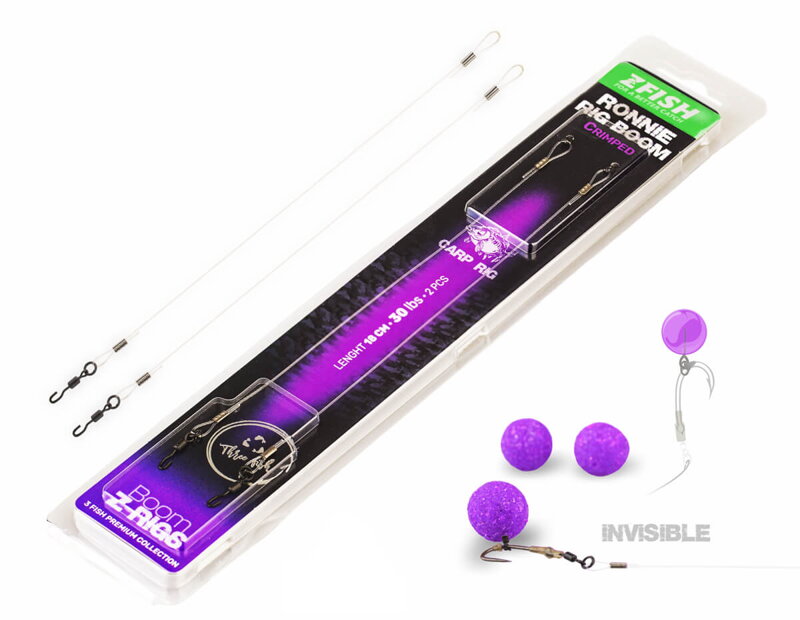 ZFISH Krimpovaný Návazec Ronnie Rig Boom 18cm/30lbs