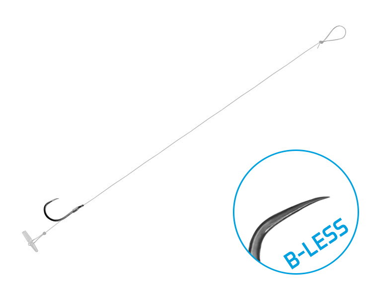 Feedrový nadväzec Delphin FLR Quickstop / 6ks - 8cm #6 SM