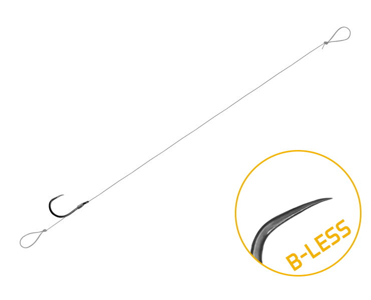 Feedrový nadväzec Delphin FLR Loop / 6ks - 8cm #8 SM