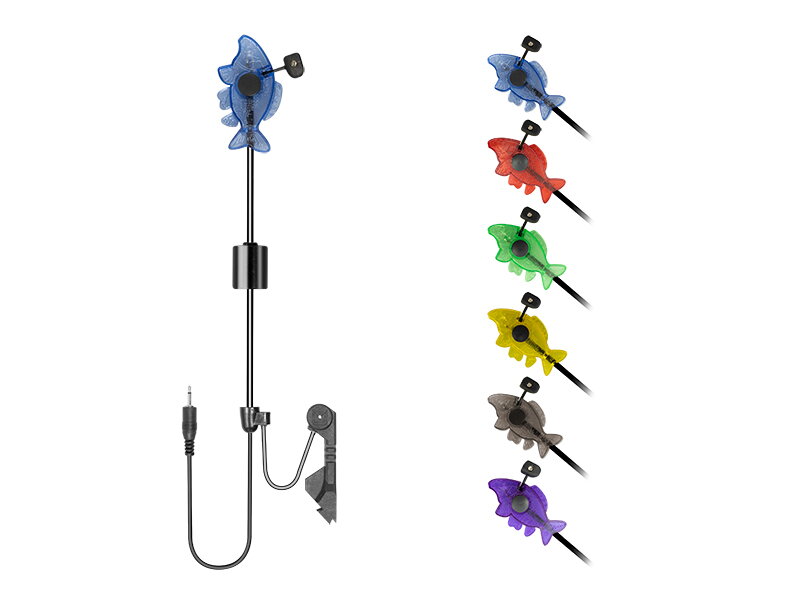 Signalizátor s ramienkom Delphin CARPY - fialový