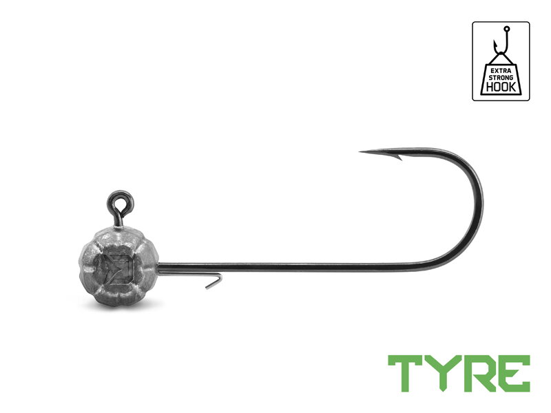Jigová hlava s držiakom Delphin TYRE / 5ks - 40g-5/0 Jigová hlava s držiakom Delphin TYRE / 5ks - 40g-5/0