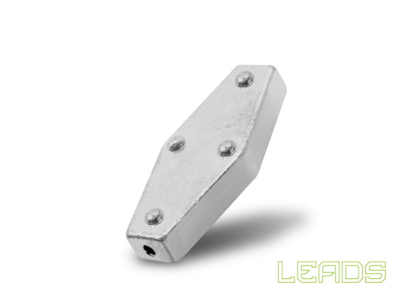 Delphin LEADS Šesťhran s otvorom / 5ks - 40,0g Delphin LEADS Šesťhran s otvorom / 5ks - 40,0g