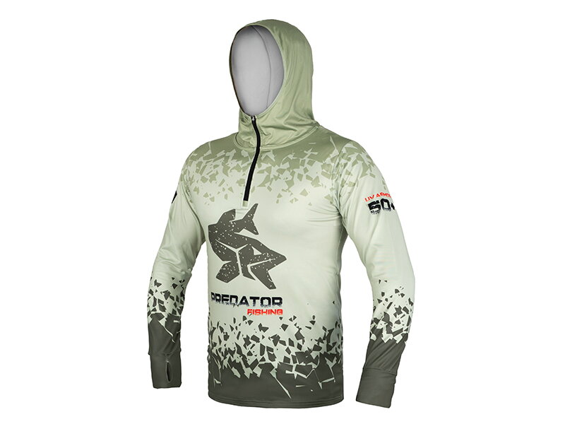 Tričko s kapucňou Delphin UV ARMOR 50+ - Predator XXL Tričko s kapucňou Delphin UV ARMOR 50+ - Predator XXL