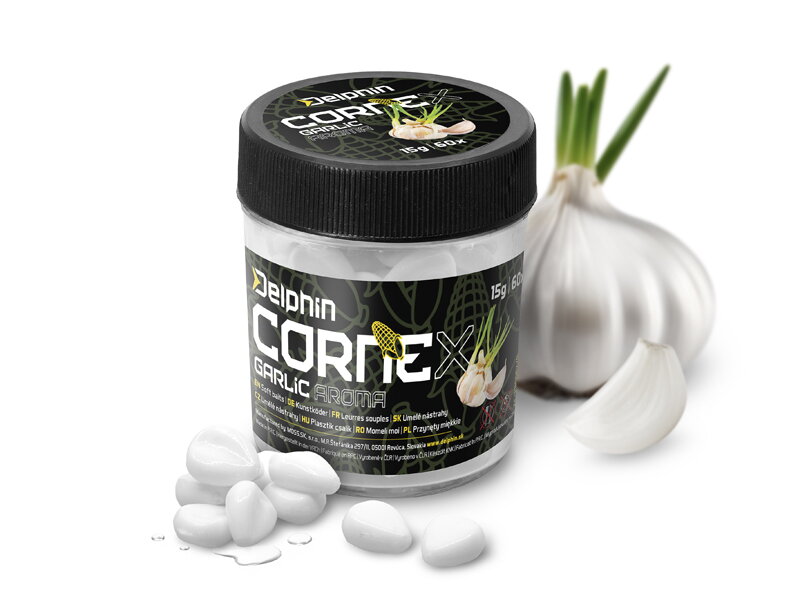 Umelá nástraha Delphin CorneX Pop Up / 60ks - Cesnak