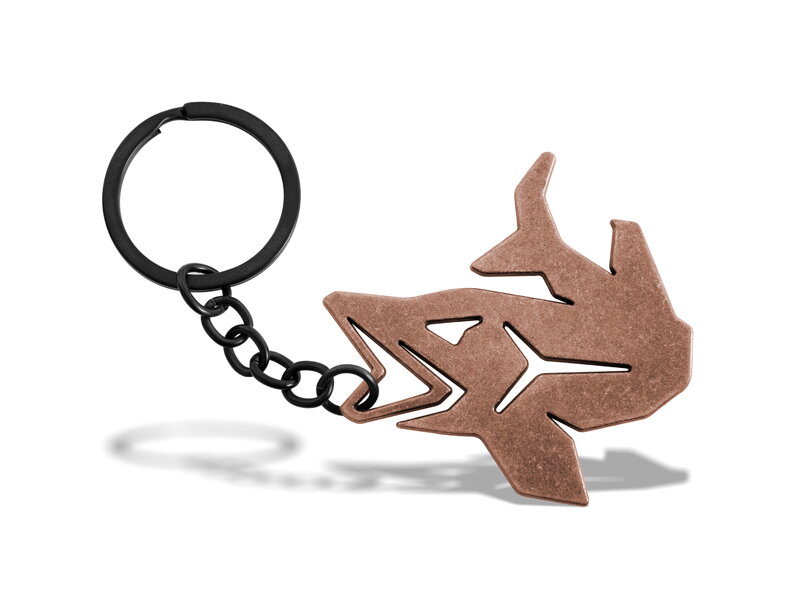 Kľúčenka s otváračom na fľaše Delphin PIKENER - bronzová