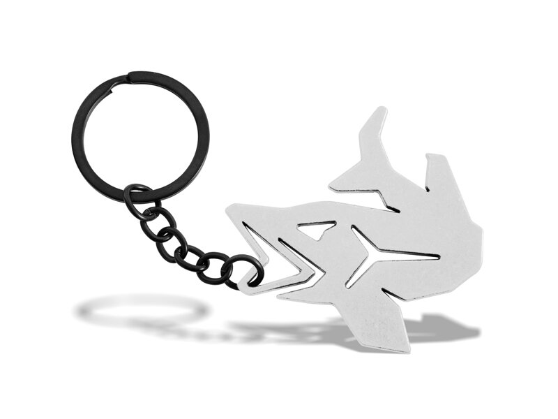 Kľúčenka s otváračom na fľaše Delphin PIKENER - strieborná