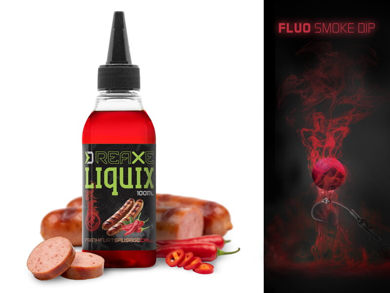 Fluo dip D SNAX LiquiX / 100ml - Frankfurtská klobása-Chilli