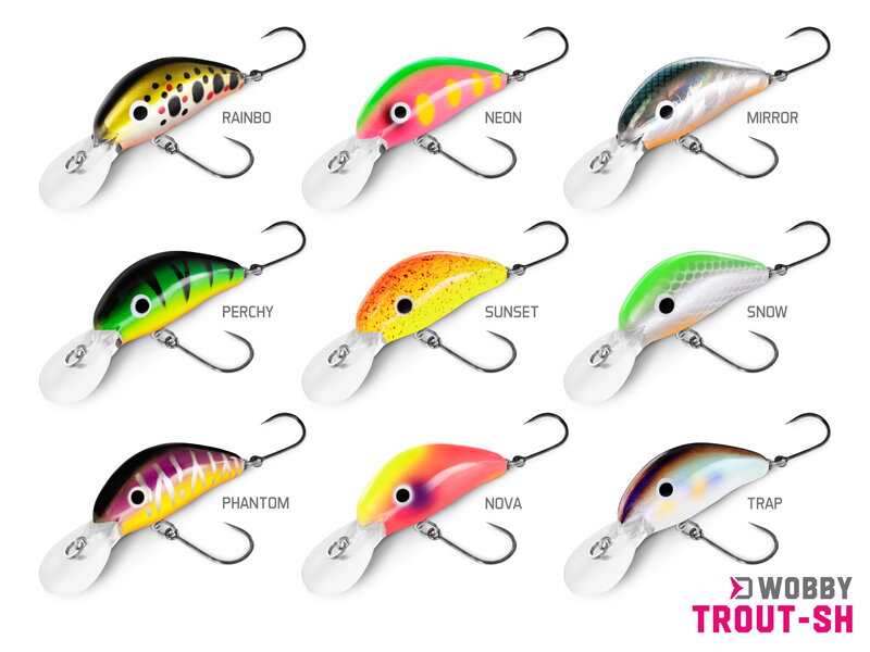 Wobler Delphin WOBBY TROUT-SH - 4g/4cm/Float./PHANTOM
